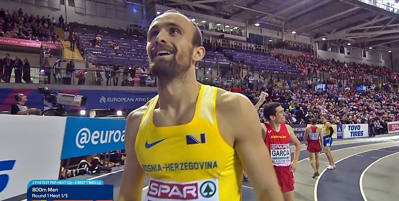 Amel Tuka In The Finals Of The European Championship In Glasgow 